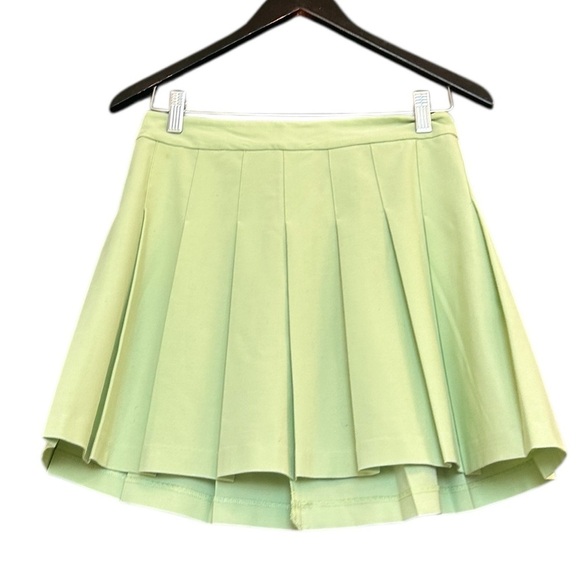Sunday Best size 6 EUC worn once mint Green High-Low Pleated Mini Skirt - Picture 1 of 12